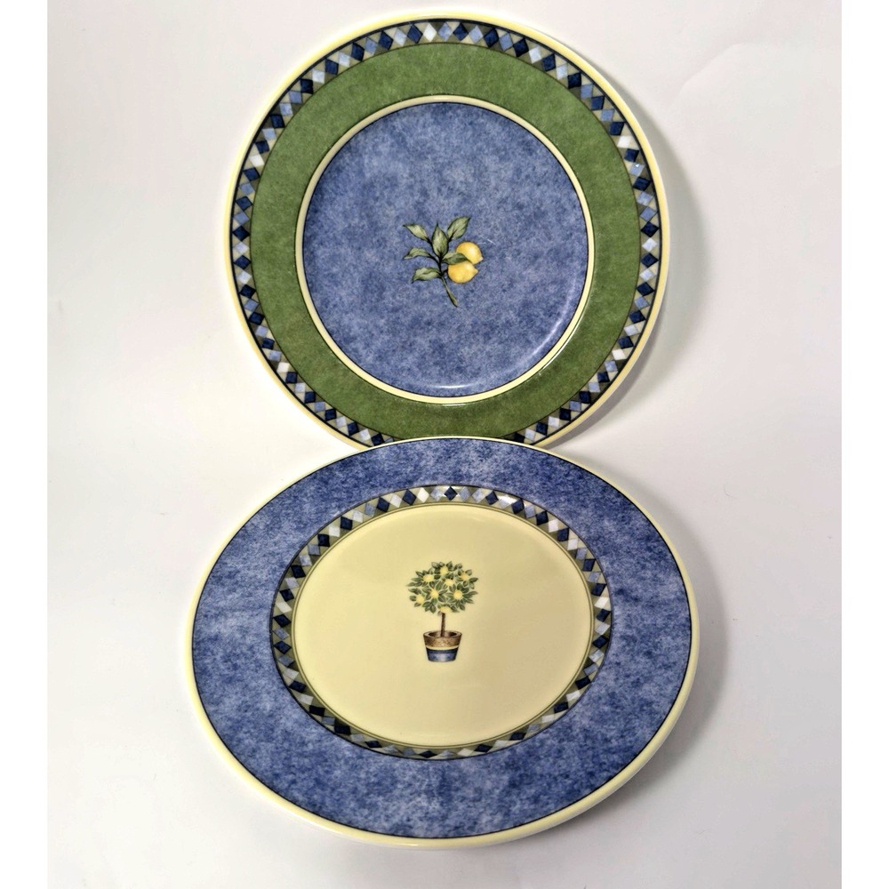 2 -ROYAL DOULTON - Carmina, 9 Inch Plates, Lemon Branch and tree, Classic Design